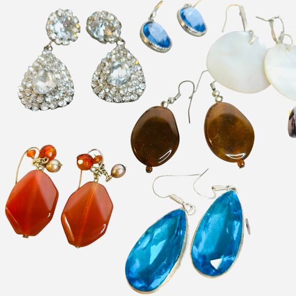 Earrings Mixed Lot Pierced Colorful Various Occasions - Picture 3 of 4